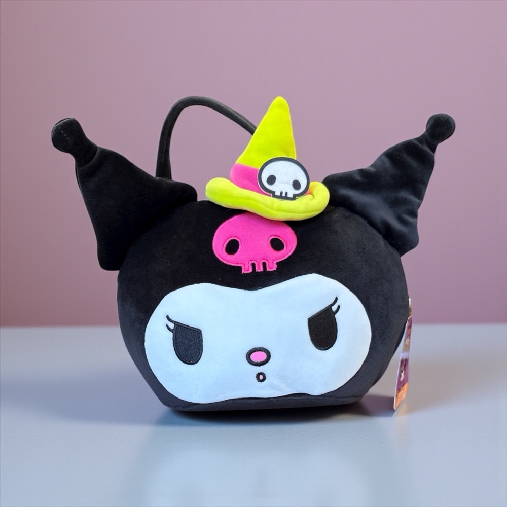 NWT Sanrio Kuromi Halloween Plush Treat Pail Basket Jazwares